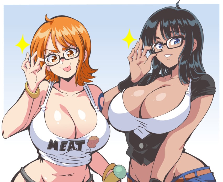 Nami & Nico Robin (One Piece) Rule 34 – Arm Tattoo