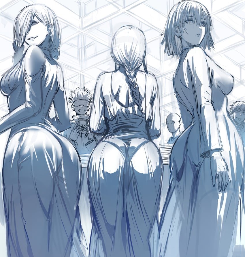 Fubuki & Makima (Chainsaw Man) Rule 34 – All Fours