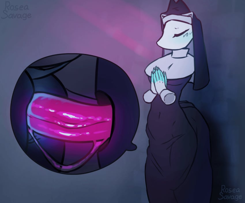 Tasque Manager (Deltarune) Rule 34 GIF – Abdominal Bulge