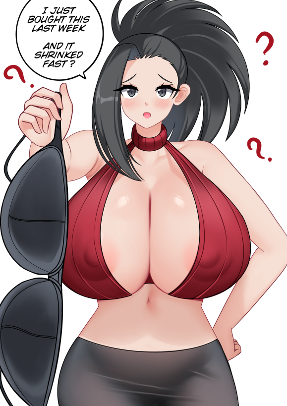 Yaoyorozu Momo (My Hero Academia) Rule 34 – Areola Slip