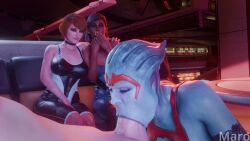Commander Shepard Mass Effect Rule 34 – Blowjob 3D Animation #11