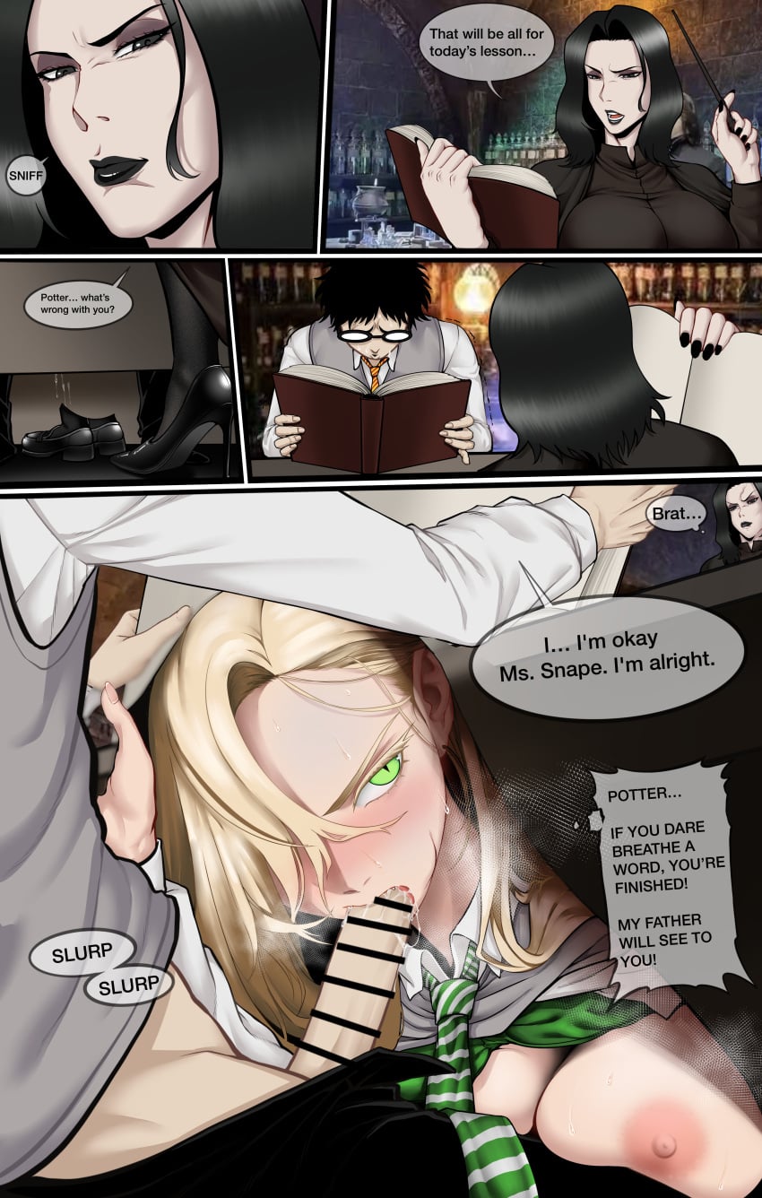 Draco Malfoy Harry Potter Rule 34 – Blowjob & Oral Sex Comic