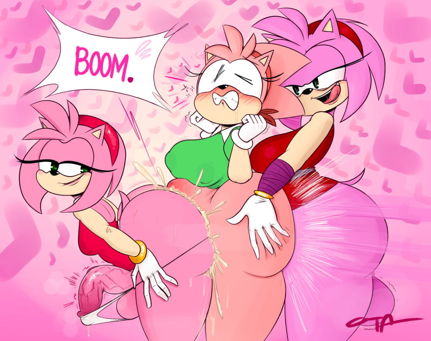 Amy Rose & Amy Rose (Sega) Rule 34 – Ambiguous Penetration