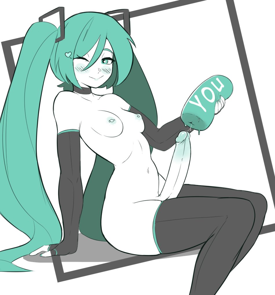 Hatsune Miku (Vocaloid) Rule 34 – Aqua Eyes