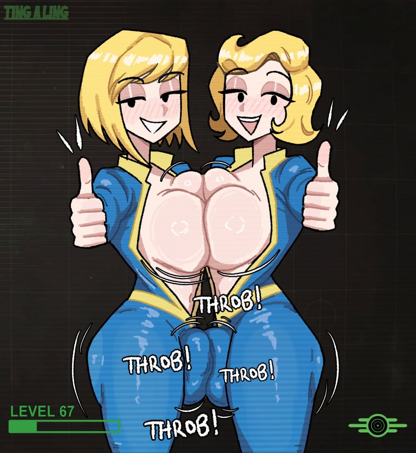 Vault Dweller & Vault Girl (Fallout) Rule 34 – Blonde Hair