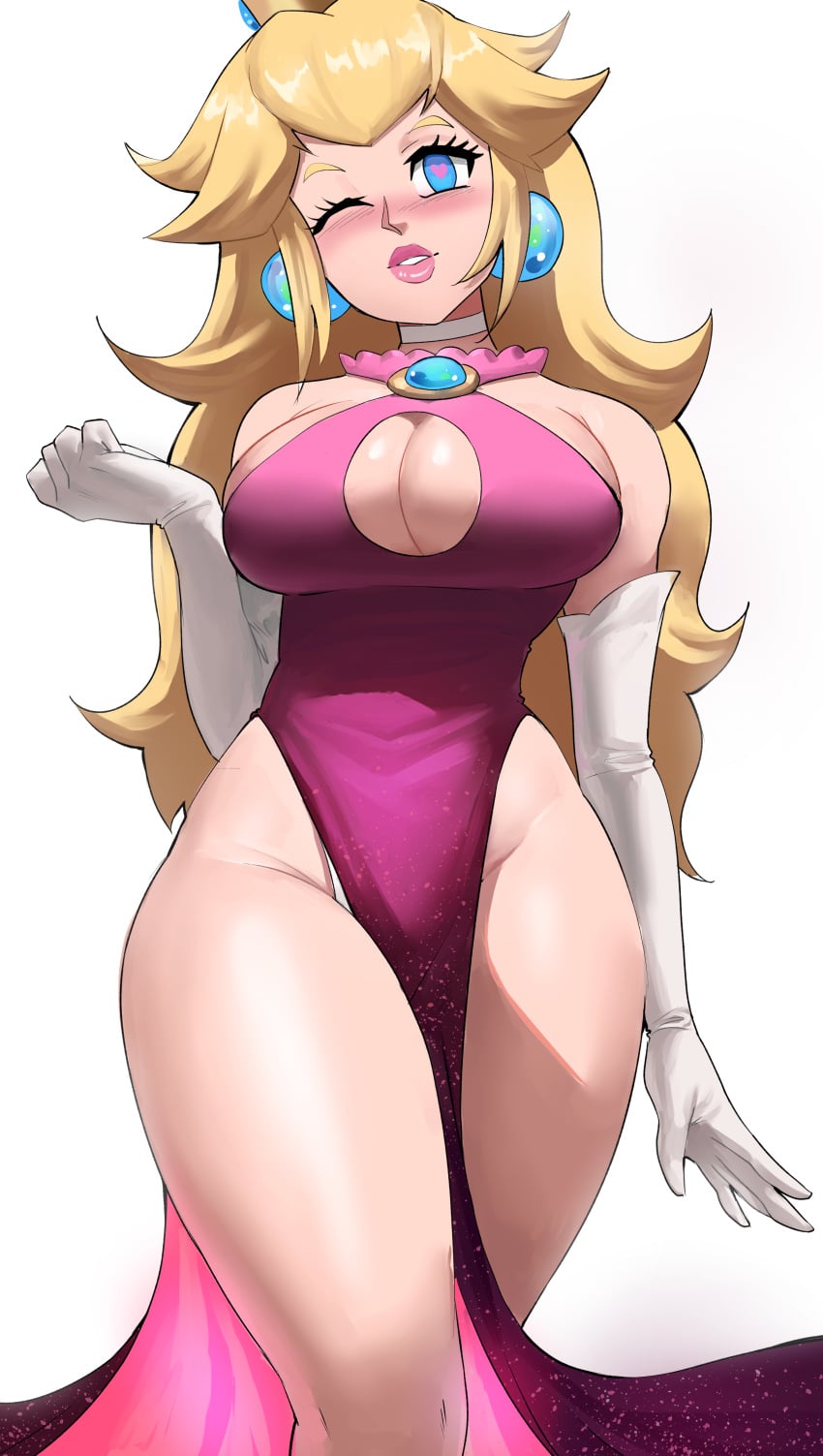 Princess Peach (Mario) Rule 34 – Alternate Breast Size
