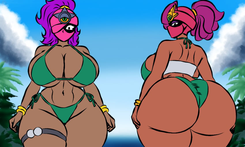 Oc & Tara (Brawl Stars) Rule 34 – Beach