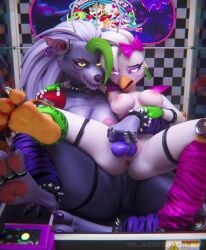 Glamrock Chica & Roxanne Wolf (Five Nights At Freddy's) Rule 34…