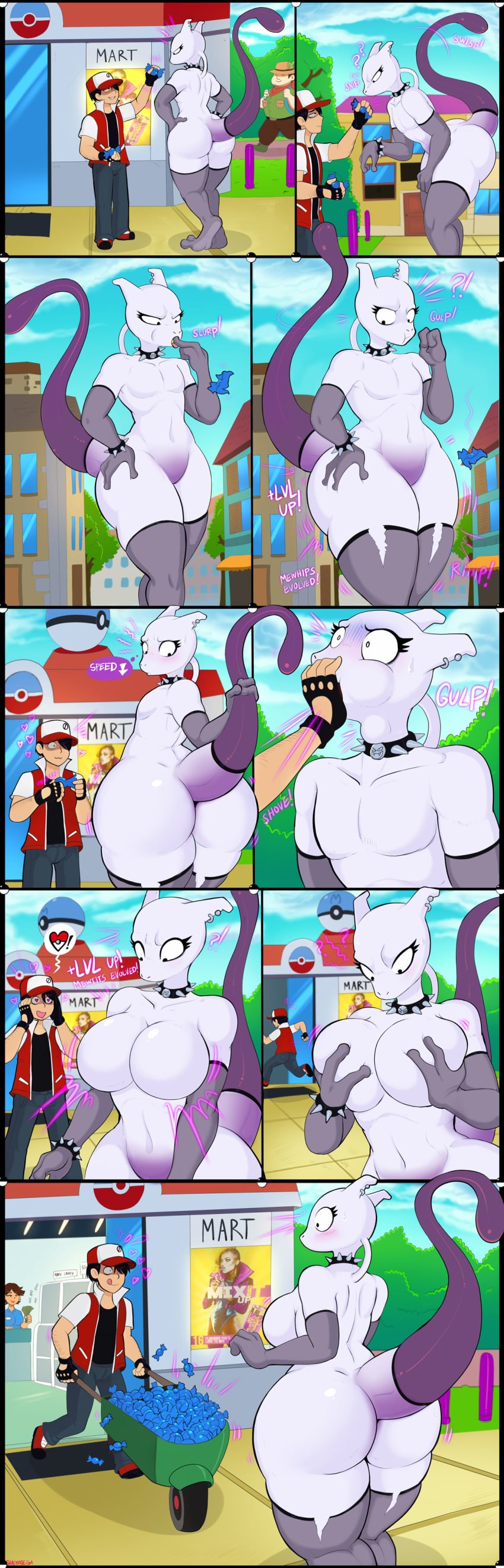 Chromanticore Model & Mewtowo (Game Freak) Rule 34