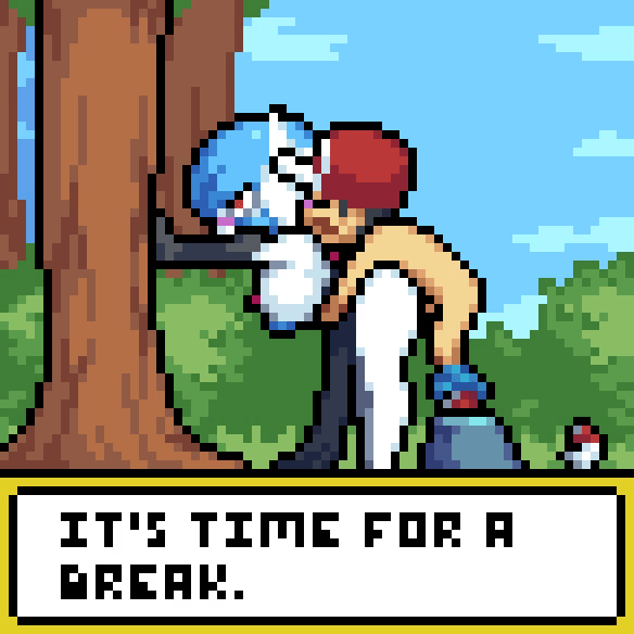 Gardevoir & Pokemon Rule 34 GIF – Against Wall