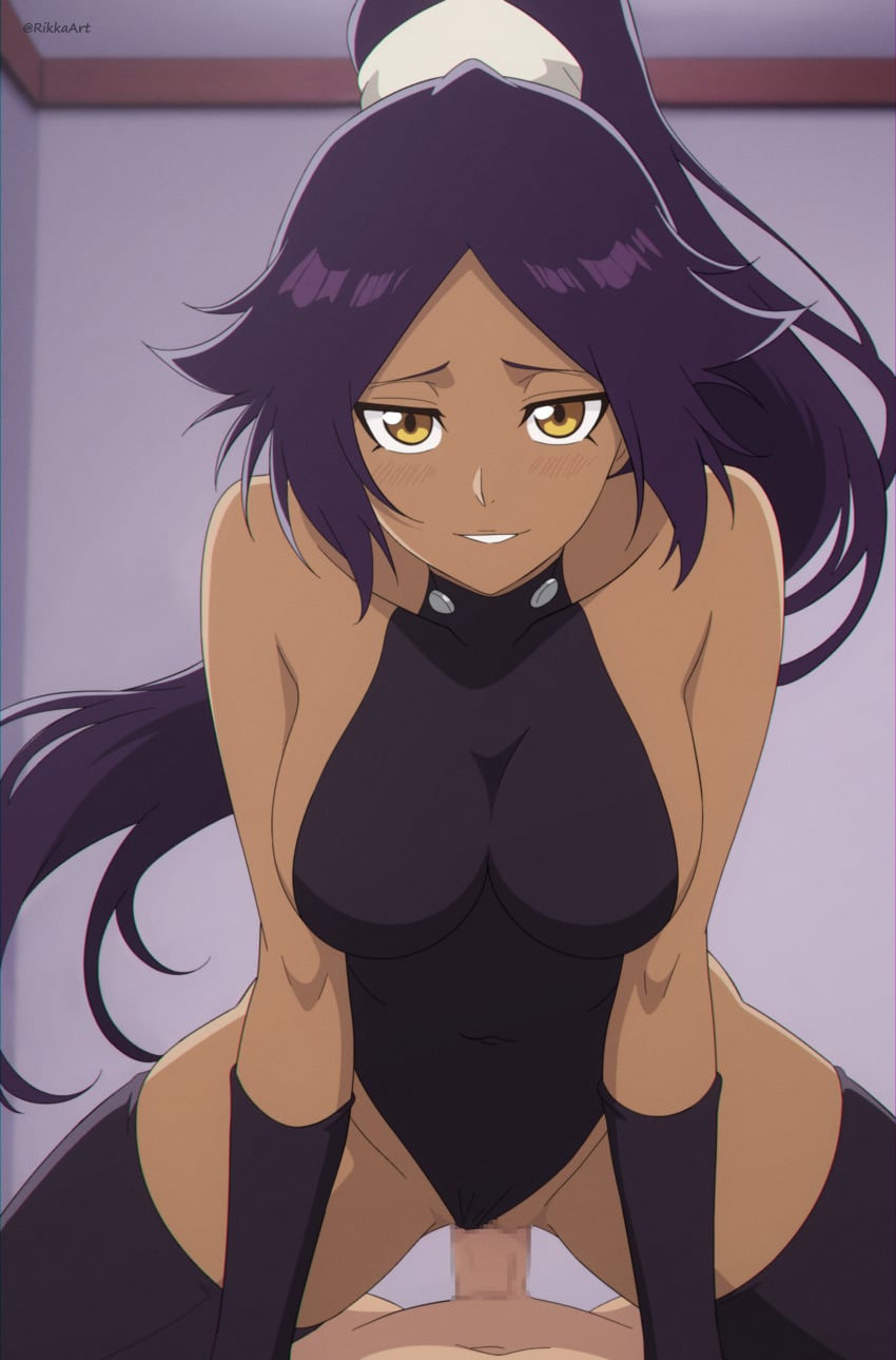Shihouin Yoruichi (Bleach) Rule 34 – Bare Shoulders