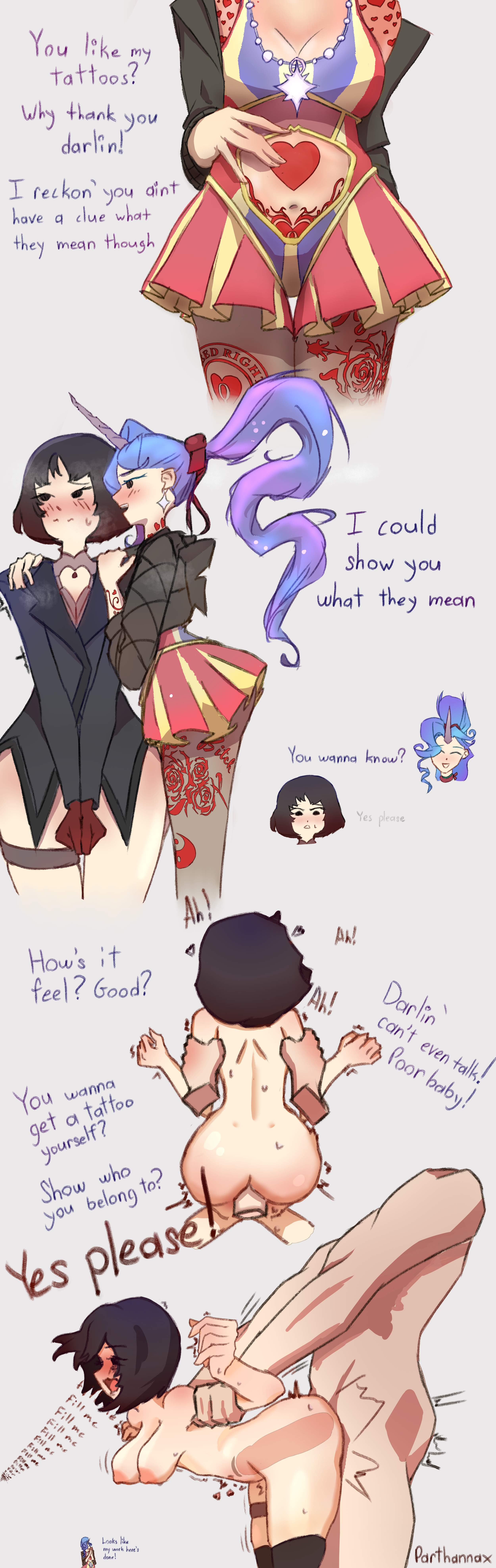 Mina & Celeste Deadlock Rule 34 – Doggy Style Comic