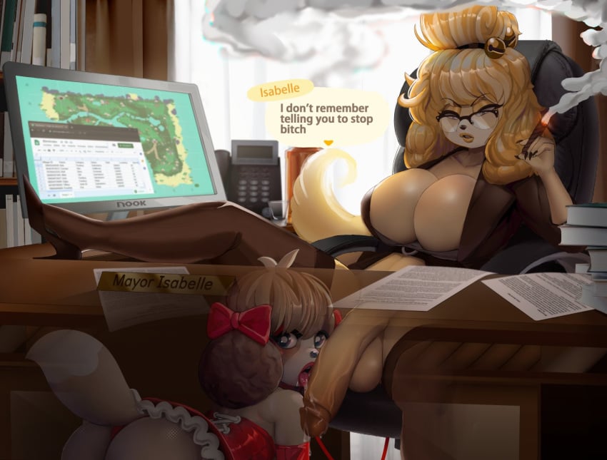Digby & Isabelle (Animal Crossing) Rule 34 – Anthro