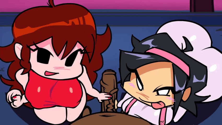 Girlfriend & Nene Friday Night Funkin Rule 34 GIF – Cheating