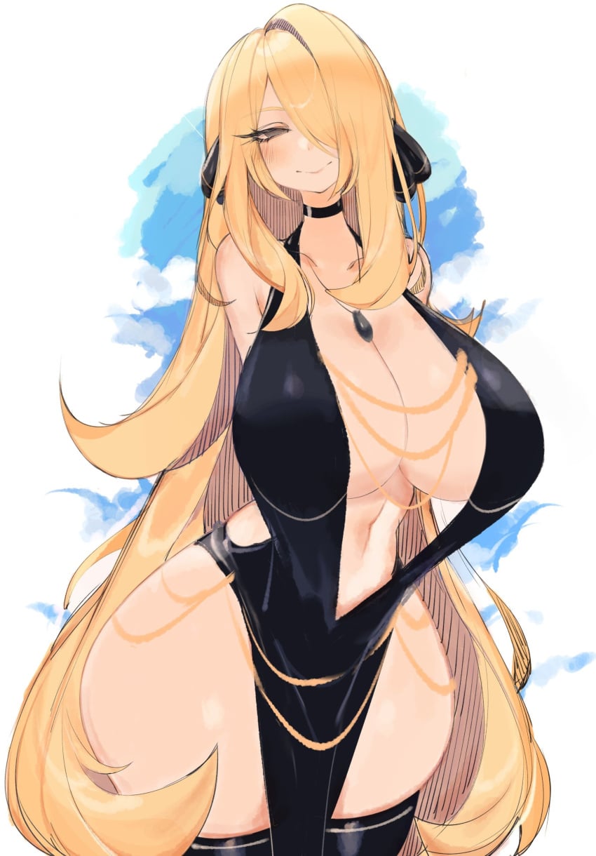 Cynthia (Nintendo) Rule 34 – Breasts