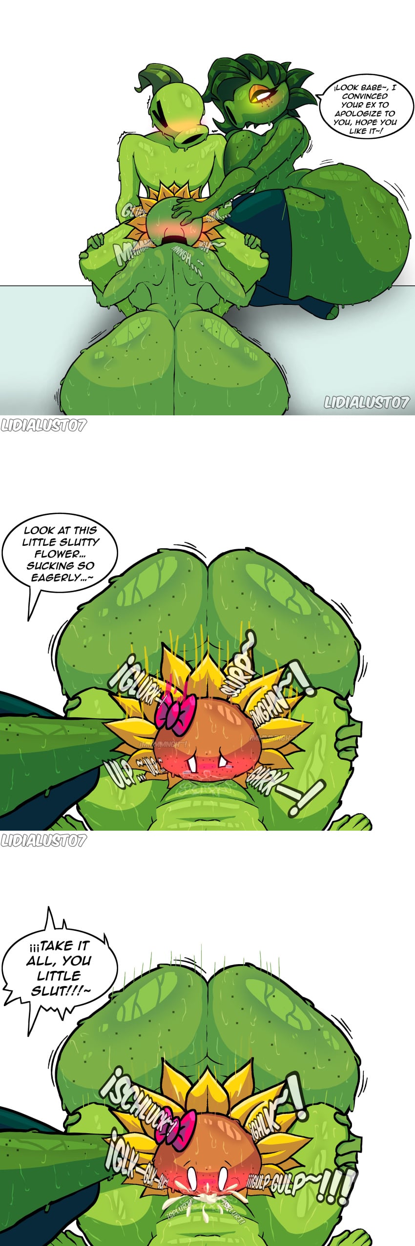 Peashooter Plants vs Zombies Rule 34 – Blowjob & Butt Hentai Pic
