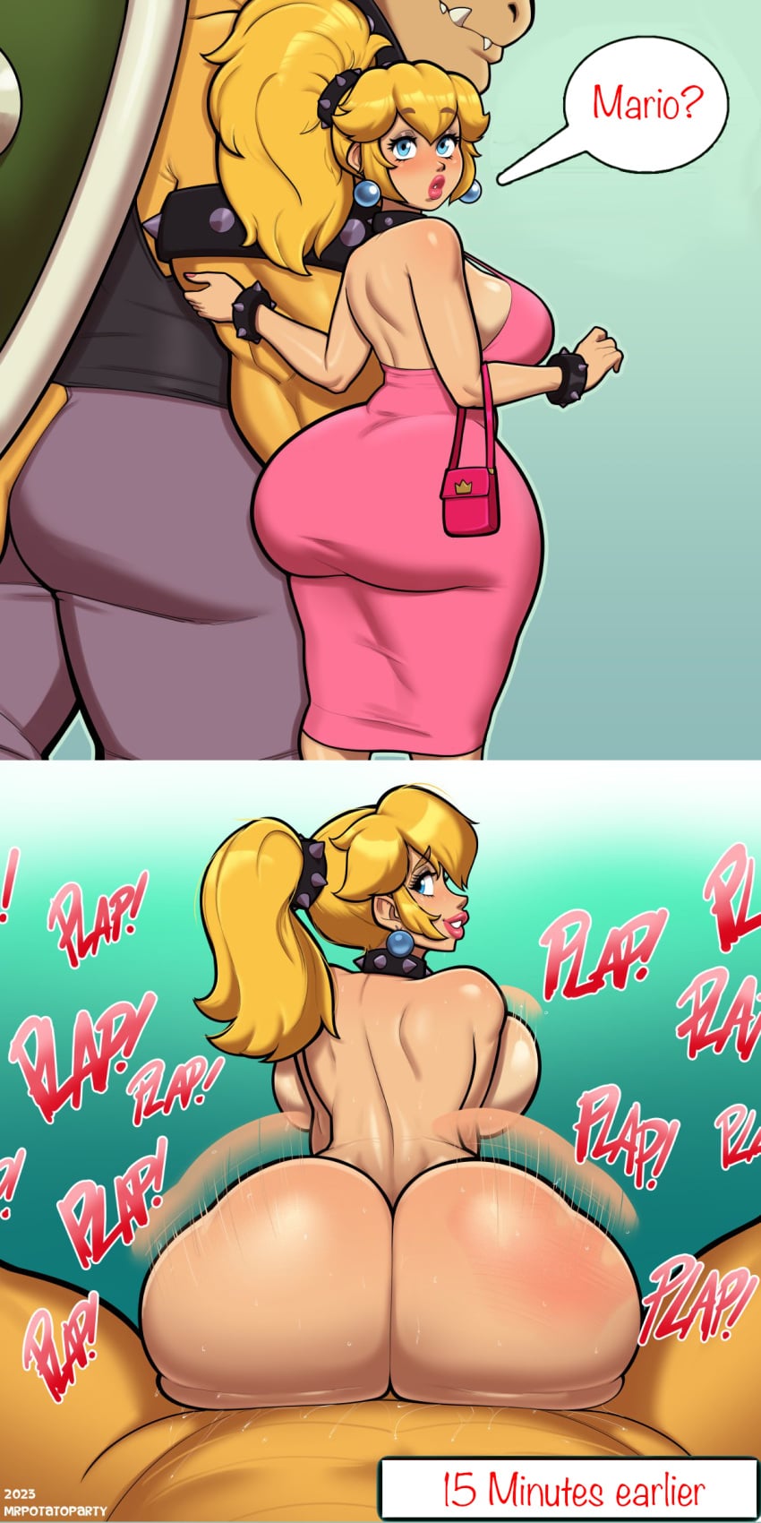 Bowser & Princess Peach (Mario) Rule 34 – Ass