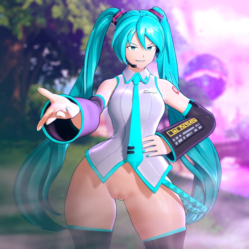 Hatsune Miku (Fortnite) Rule 34 – Blue Hair