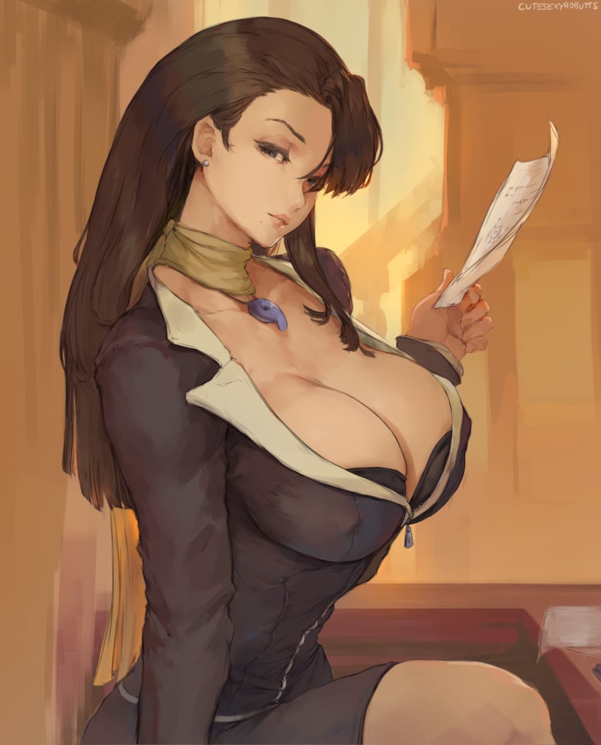 Mia Fey (Ace Attorney) Rule 34 – Black Bra