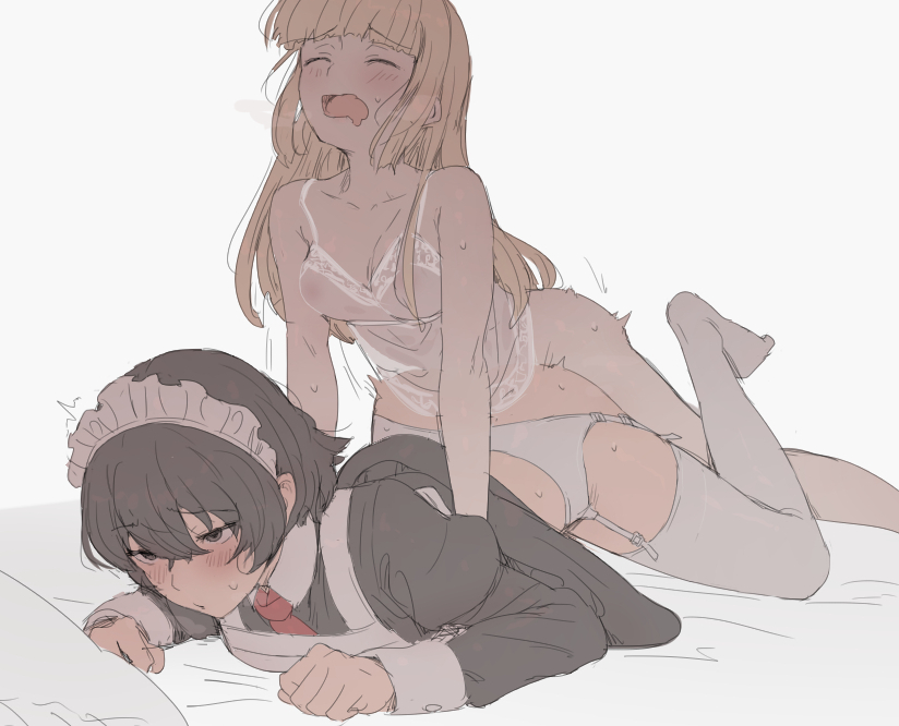Futa-sama & Short-haired Maid (Original) Rule 34