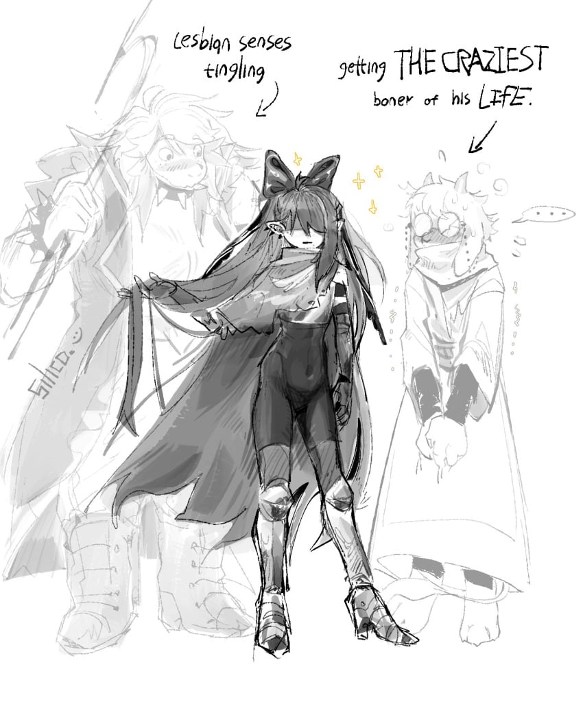Kris & Kris Female (Deltarune) Rule 34 – Erection