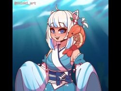 Ebi-chan & Gawr Gura (Hololive) Rule 34 Video – Blue Eyes