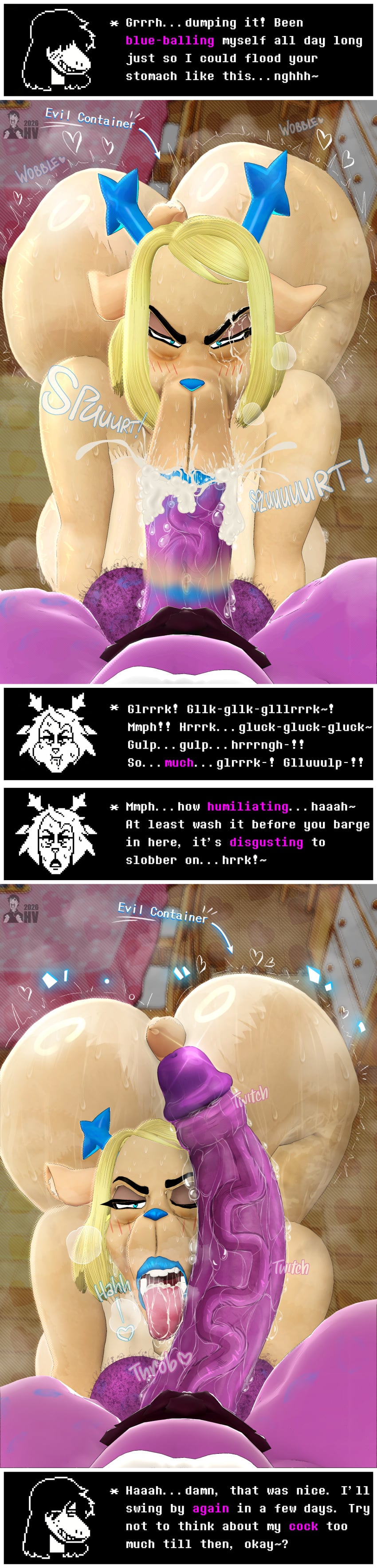 Carol Holiday & Susie (Deltarune) Rule 34 – After Fellatio