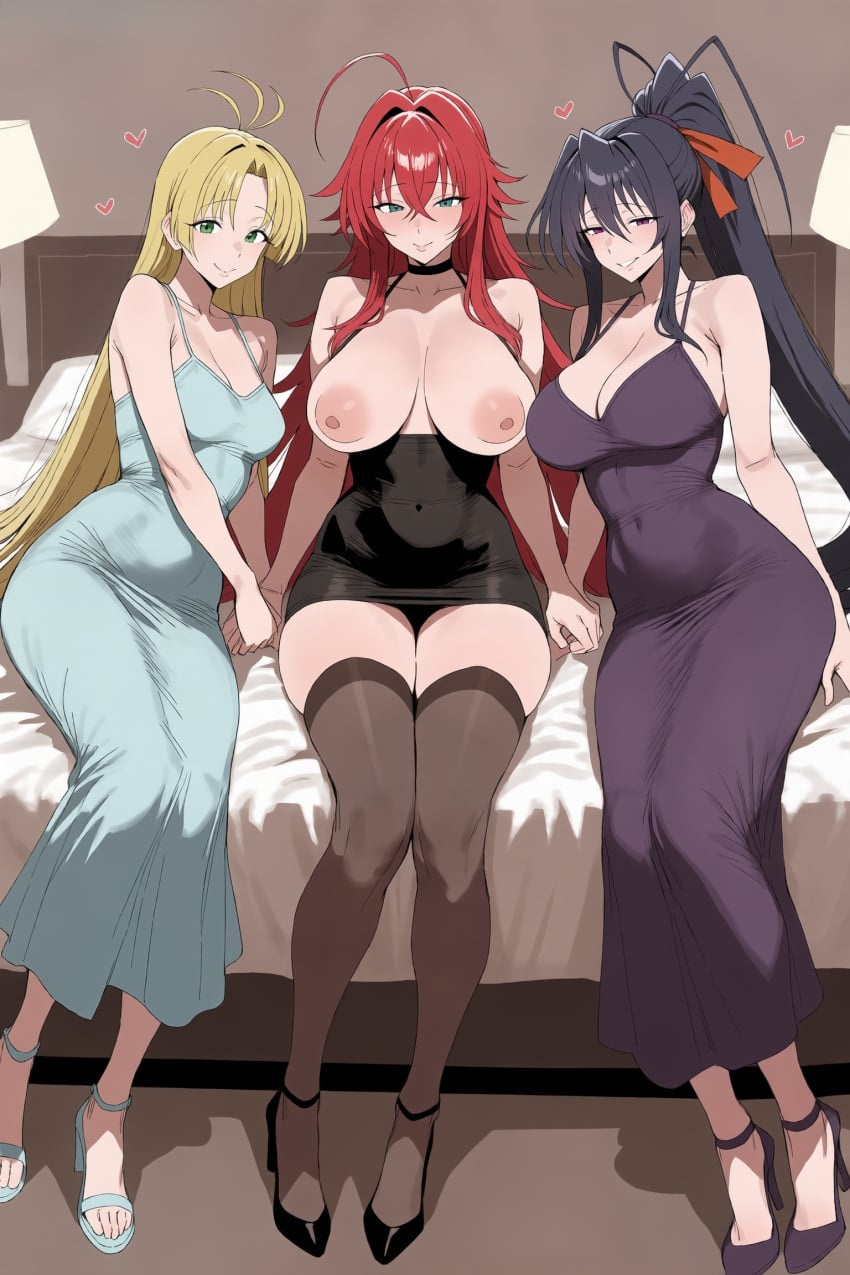 Akeno Himejima & Asia Argento (High School Dxd) Rule 34