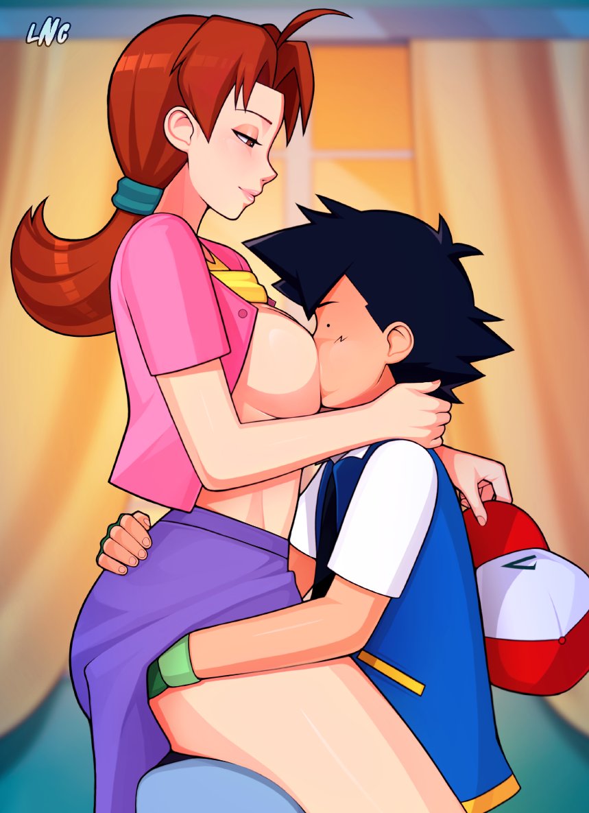 Ash Ketchum & Delia Ketchum (Game Freak) Rule 34