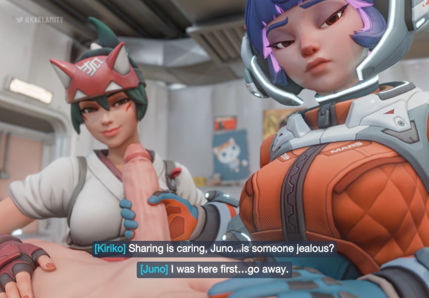 Juno & Kiriko (Overwatch) Rule 34 – Big Penis