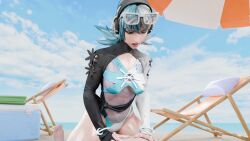 Luna Snow & Luna Snow (Marvel) Rule 34 Video – Beach