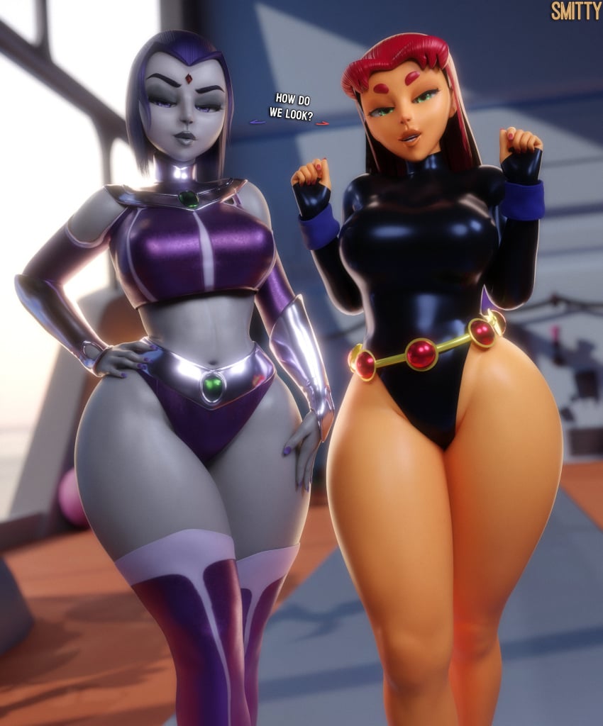Koriand'r & Rachel Roth (Dc) Rule 34 – Big Breasts