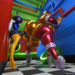 Bob-omb & Bob-ombette (Mario) Rule 34 Video – Against Wall