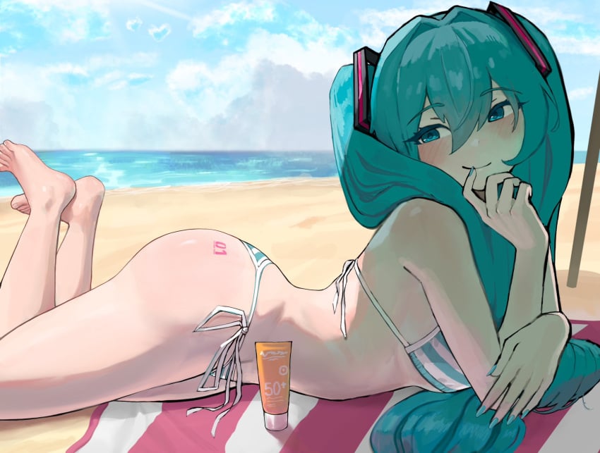 Hatsune Miku (Vocaloid) Rule 34 – Aqua Nails