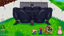 Bowser & Chain Chomp (Mario) Rule 34 Video – Anal