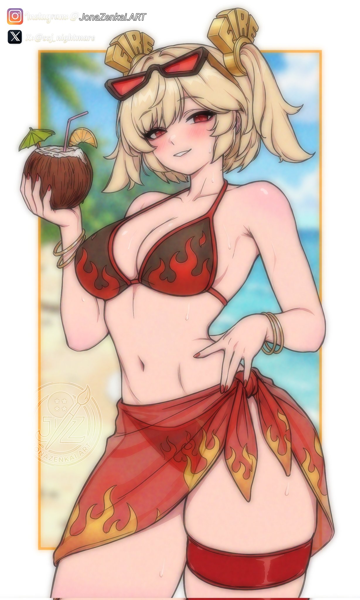 Burnice White (Hoyoverse) Rule 34 – Beach
