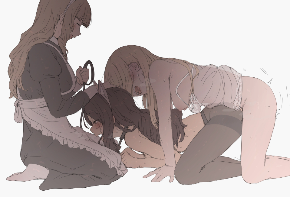 Brown-haired Maid & Futa-sama (Original) Rule 34