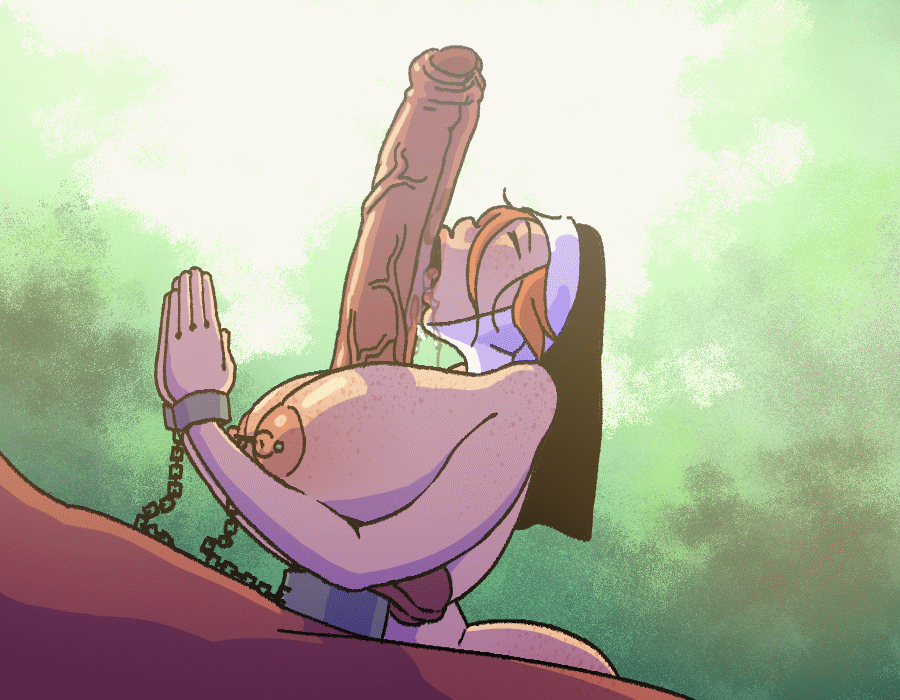 Absurdly Large Cock Balls Rule 34 GIF