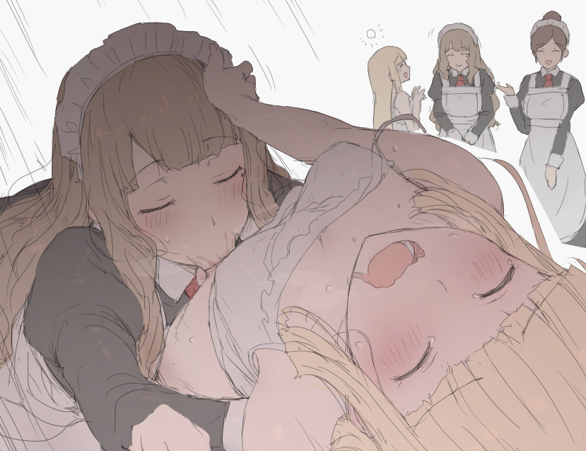 Brown-haired Maid & Futa-sama (Original) Rule 34