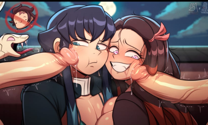 Iguro Obanai & Kamado Nezuko (Demon Slayer) Rule 34