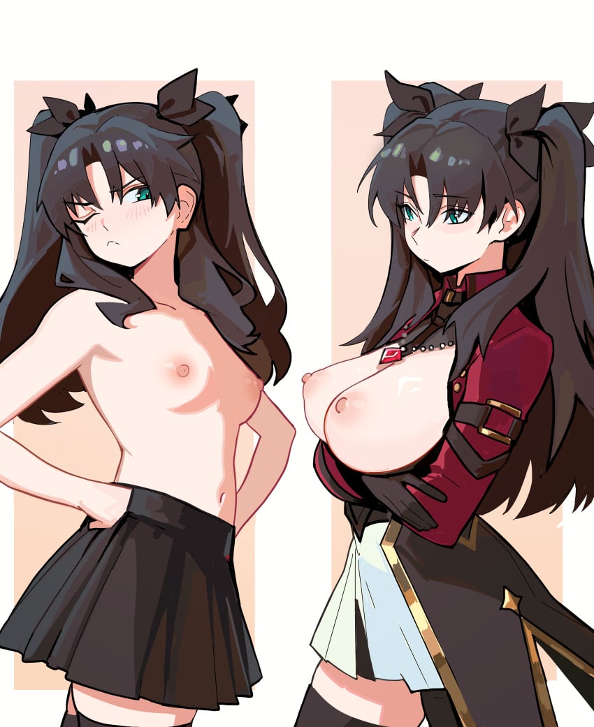 Tohsaka Rin Fate Rule 34 – Huge Tits & Topless Hentai Pic