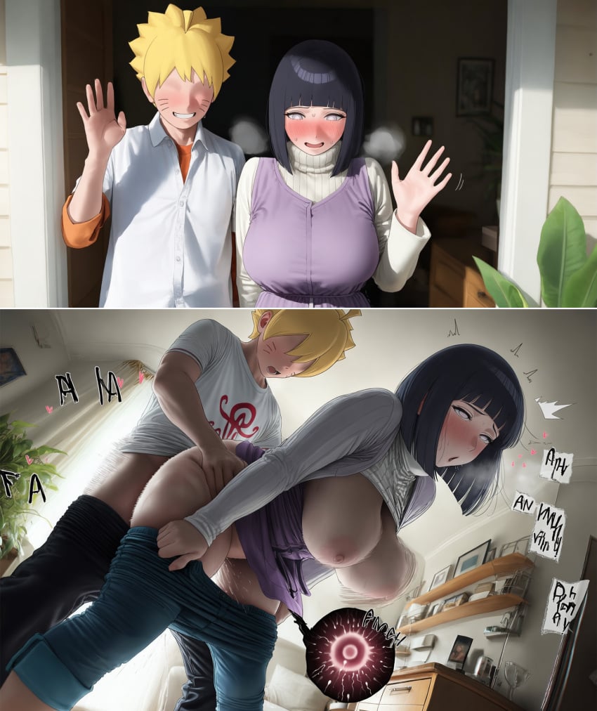 Hyuuga Hinata Naruto Rule 34 – Standing Sex & From Behind AI Pic