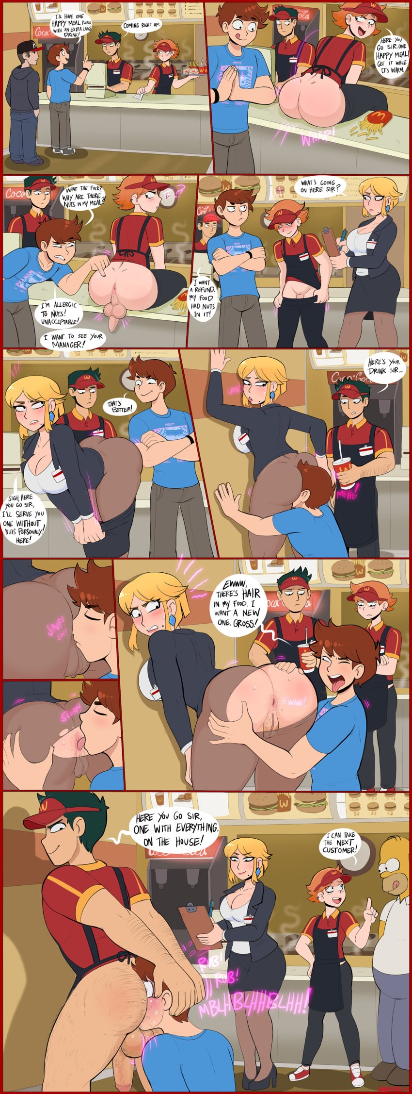 Homer Simpson & Jimmy (Happy Meal) Rule 34 – Androgynous