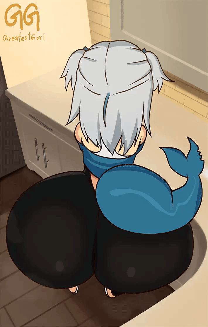 Gawr Gura (Hololive) Rule 34 GIF – Ass