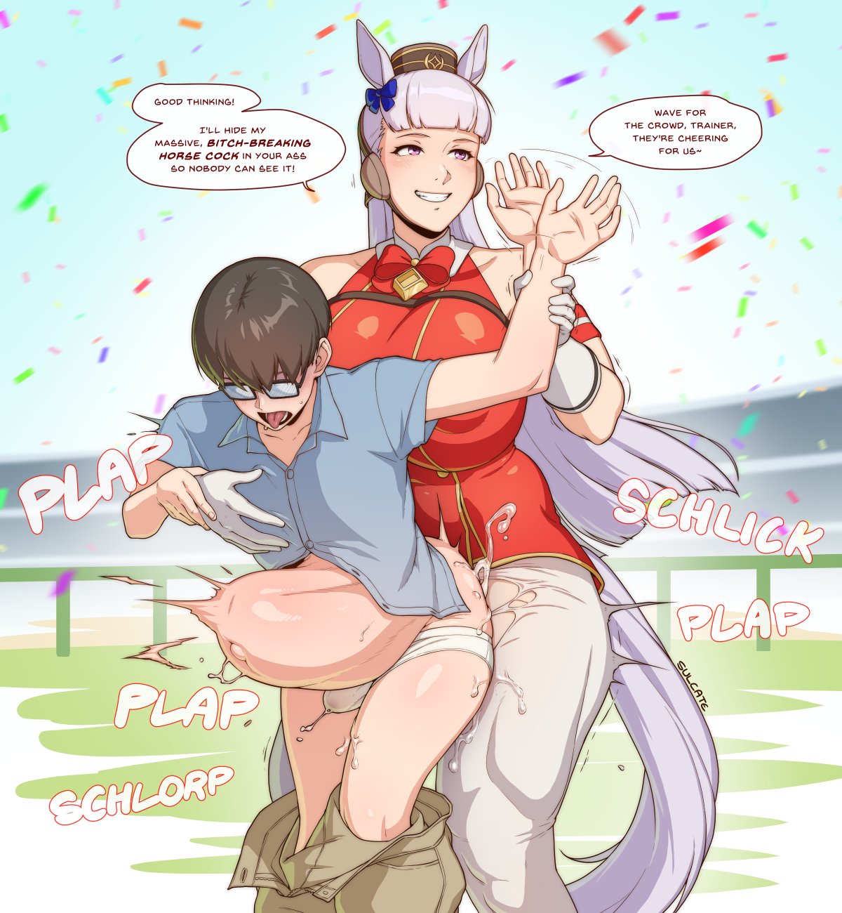 Gold Ship & Trainer (Cygames) Rule 34 – 5 Fingers