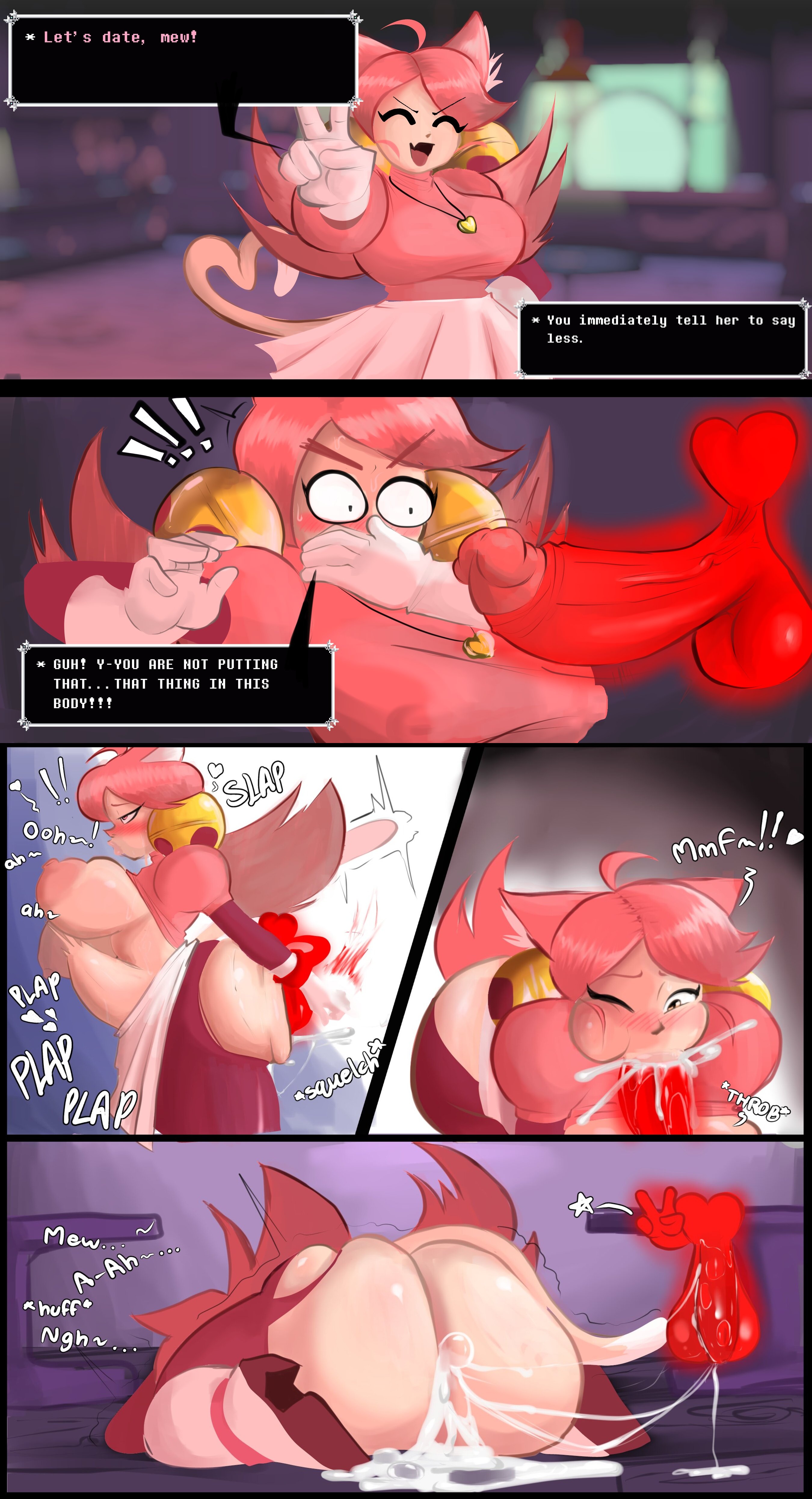 Mad Mew Mew & Soul Deltarune Rule 34 – Blowjob Comic