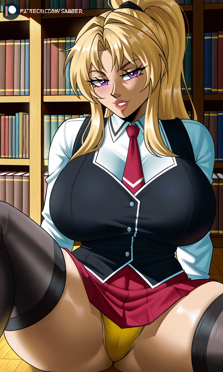 Saeki Kaori (Bible Black) Rule 34 – Black Vest