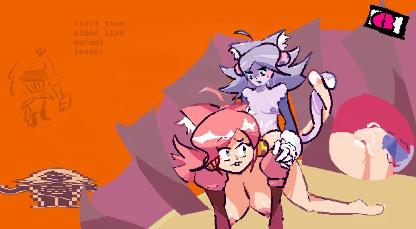 Kris & Mad Mew Mew (Deltarune) Rule 34 – Anus