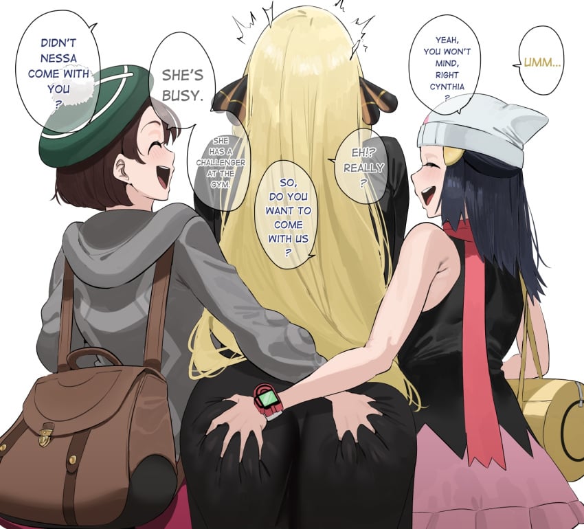 Cynthia & Dawn (Game Freak) Rule 34 – Ass