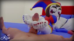Pomni The Amazing Digital Circus Rule 34 – Footjob Animation